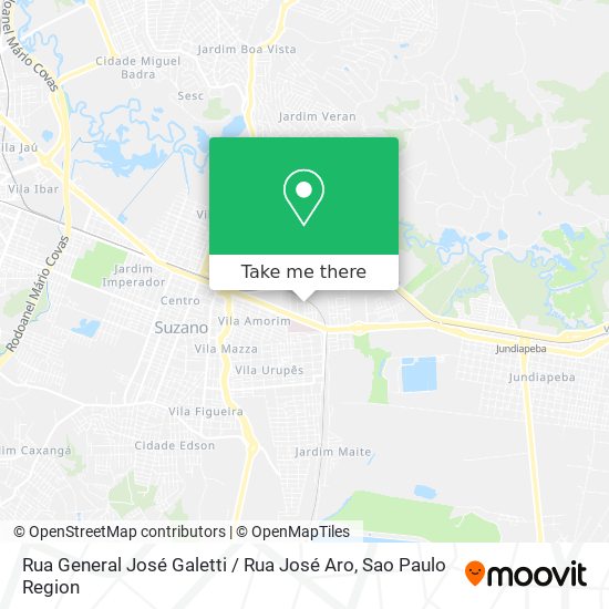 Rua General José Galetti / Rua José Aro map