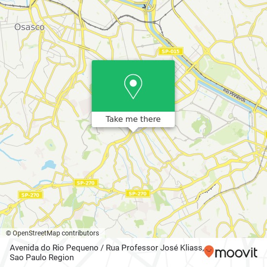 Avenida do Rio Pequeno / Rua Professor José Kliass map