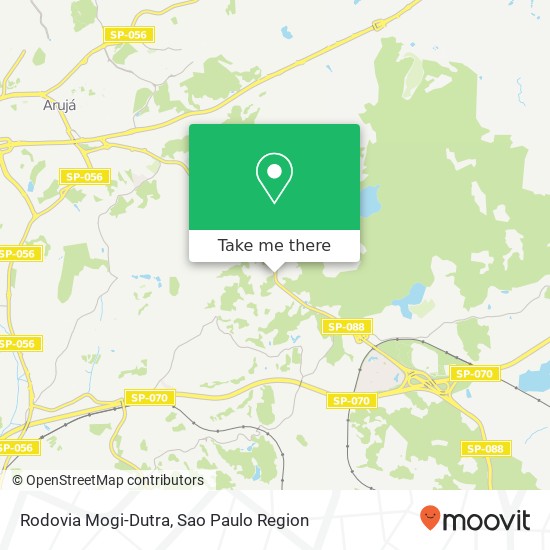 Rodovia Mogi-Dutra map