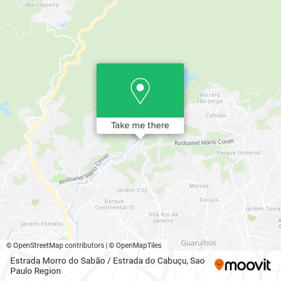 Estrada Morro do Sabão / Estrada do Cabuçu map