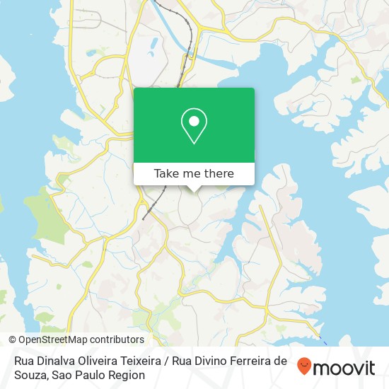 Mapa Rua Dinalva Oliveira Teixeira / Rua Divino Ferreira de Souza