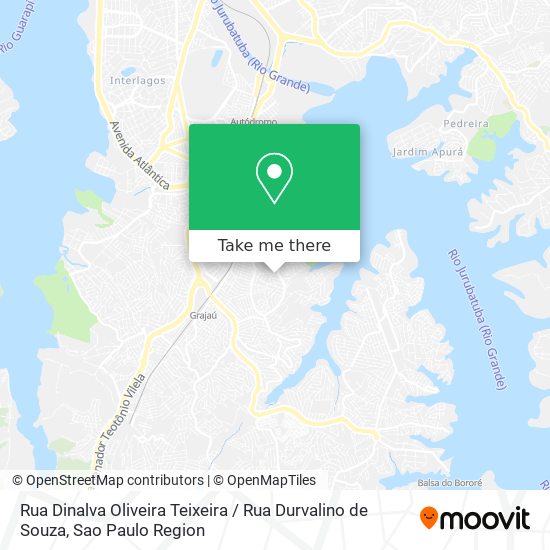 Mapa Rua Dinalva Oliveira Teixeira / Rua Durvalino de Souza