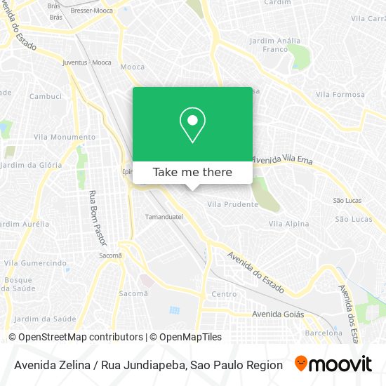 Avenida Zelina / Rua Jundiapeba map