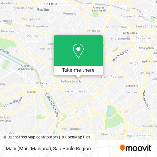 Maní (Maní Manioca) map