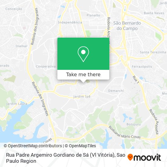 Rua Padre Argemiro Gordiano de Sá (Vl Vitória) map