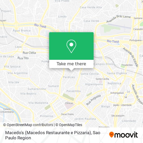 Macedo's (Macedos Restaurante e Pizzaria) map