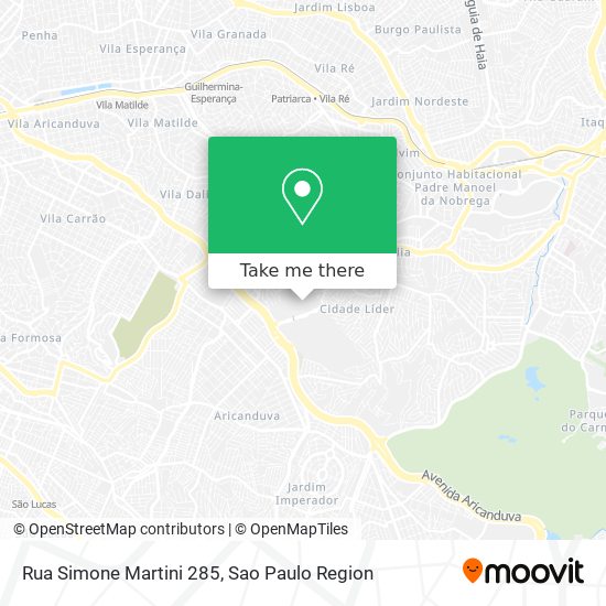 Mapa Rua Simone Martini 285