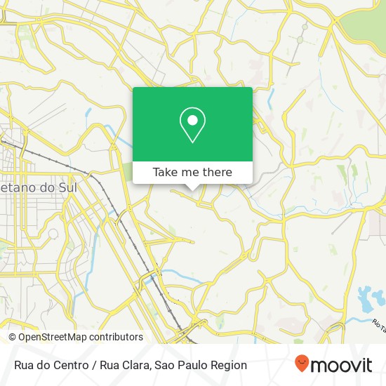 Mapa Rua do Centro / Rua Clara