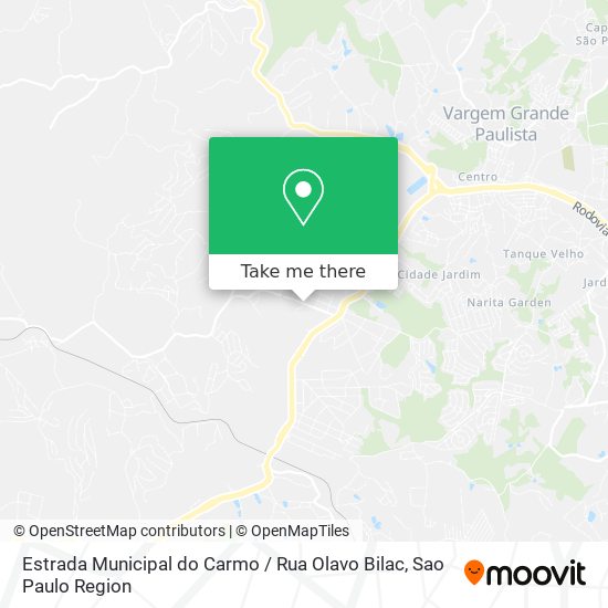 Estrada Municipal do Carmo / Rua Olavo Bilac map