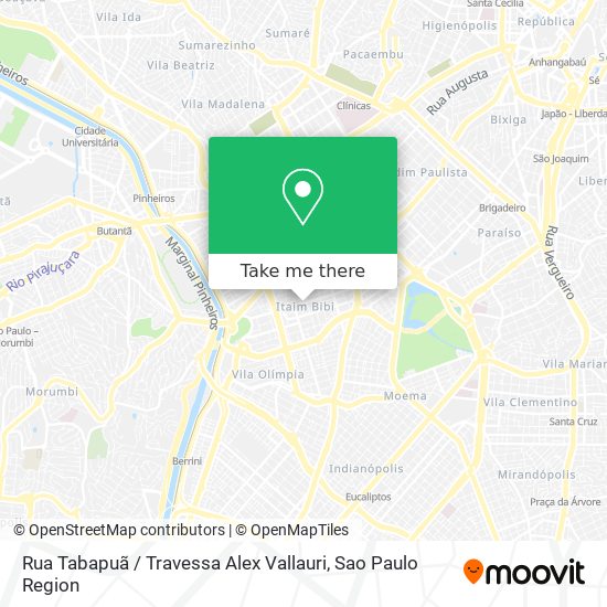 Rua Tabapuã / Travessa Alex Vallauri map