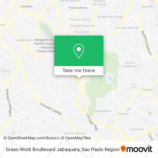 Mapa Green Work Boullevard Jabaquara
