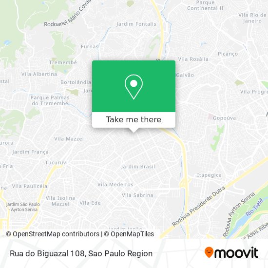 Rua do Biguazal 108 map