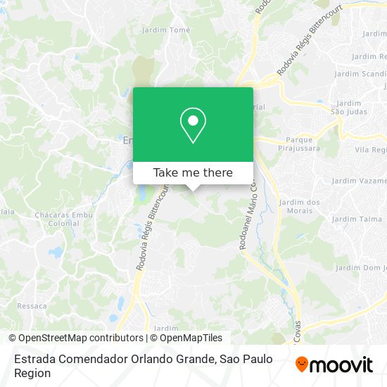 Estrada Comendador Orlando Grande map
