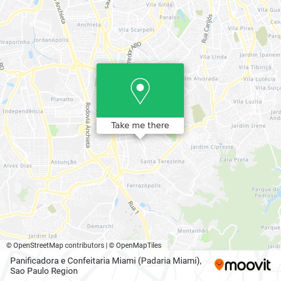 Panificadora e Confeitaria Miami (Padaria Miami) map