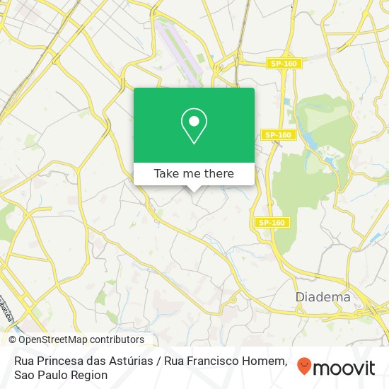 Rua Princesa das Astúrias / Rua Francisco Homem map