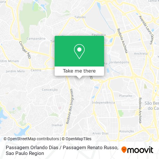 Passagem Orlando Dias / Passagem Renato Russo map