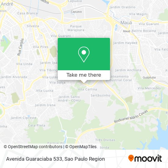 Avenida Guaraciaba 533 map