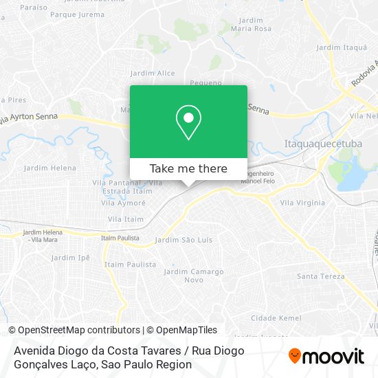 Mapa Avenida Diogo da Costa Tavares / Rua Diogo Gonçalves Laço