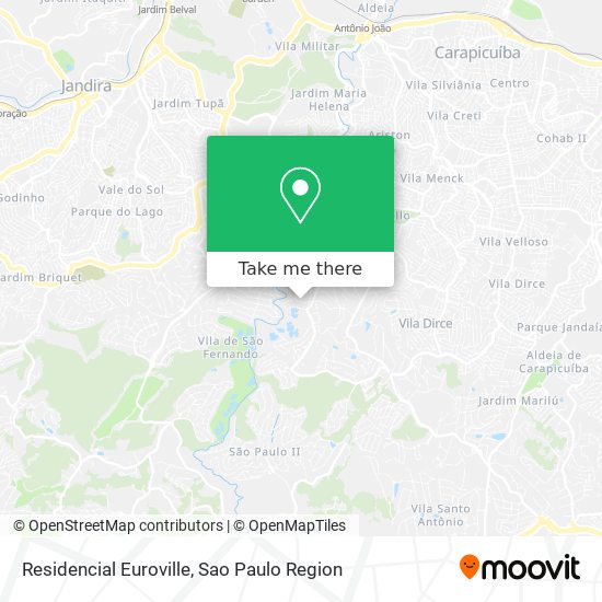 Residencial Euroville map