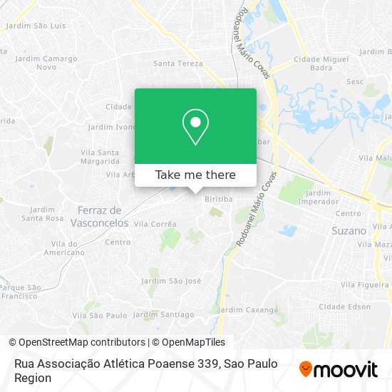 Rua Associação Atlética Poaense 339 map