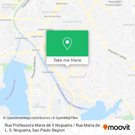 Mapa Rua Professora Maria de S Nogueira / Rua Maria de L. S. Nogueira