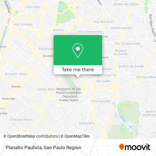 Mapa Planalto Paulista