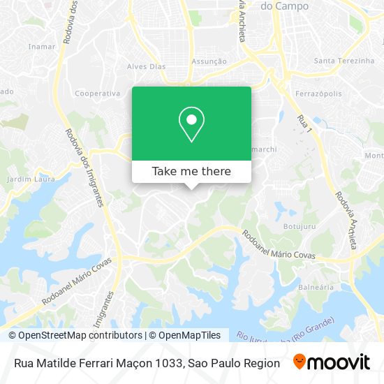 Rua Matilde Ferrari Maçon 1033 map