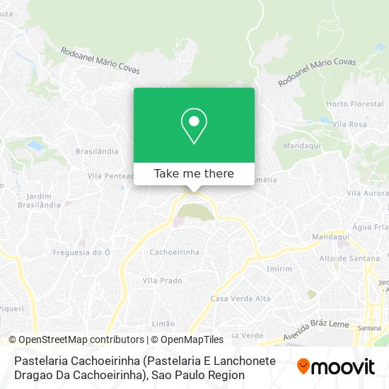 Mapa Pastelaria Cachoeirinha (Pastelaria E Lanchonete Dragao Da Cachoeirinha)