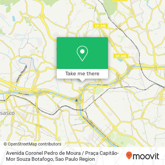 Avenida Coronel Pedro de Moura / Praça Capitão-Mor Souza Botafogo map
