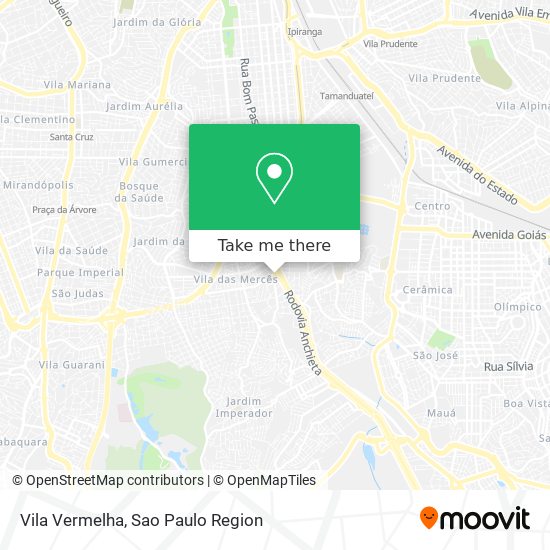 Vila Vermelha map