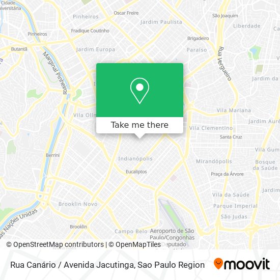Rua Canário / Avenida Jacutinga map