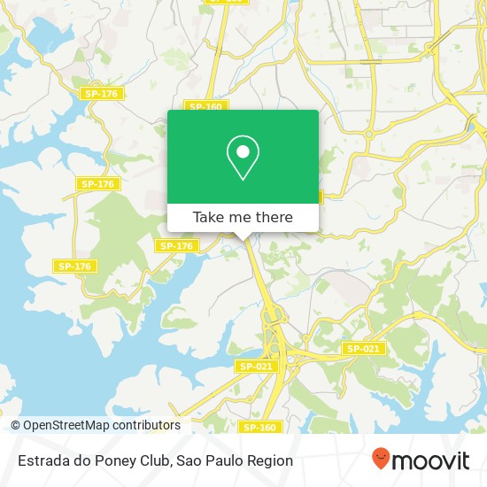 Estrada do Poney Club map