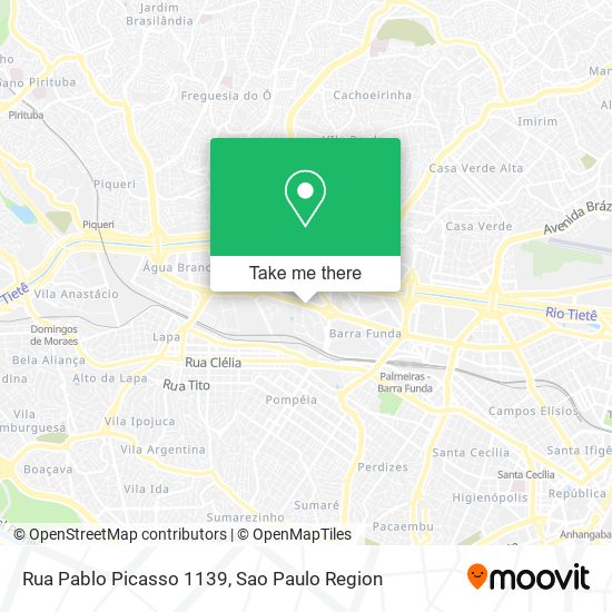 Rua Pablo Picasso 1139 map