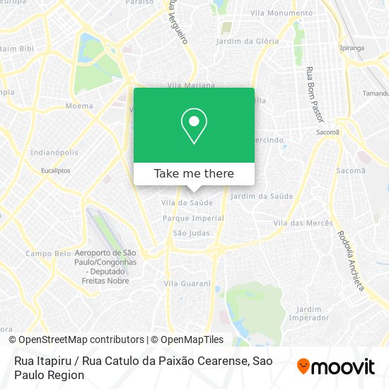 Mapa Rua Itapiru / Rua Catulo da Paixão Cearense