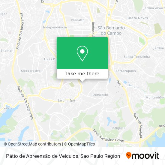 Pátio de Apreensão de Veículos map