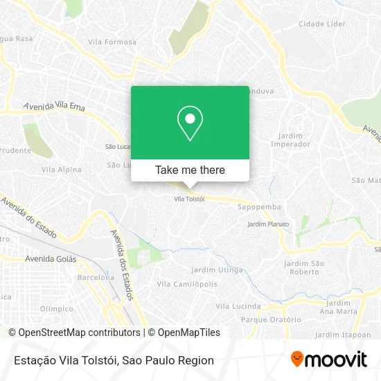 Estação Vila Tolstói map