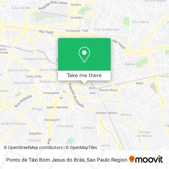 Ponto de Táxi Bom Jesus do Brás map