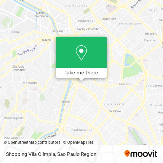 Mapa Shopping Vila Olímpia