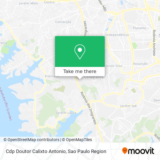 Cdp Doutor Calixto Antonio map