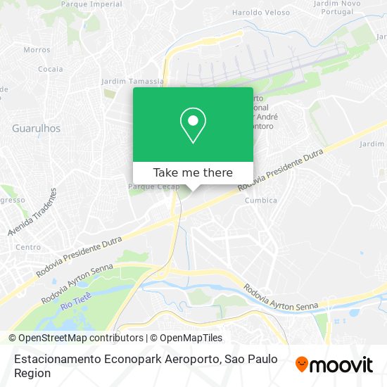 Mapa Estacionamento Econopark Aeroporto