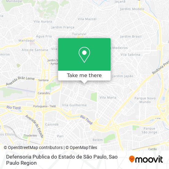 Defensoria Publica do Estado de São Paulo map