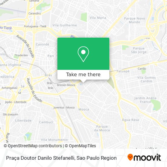 Praça Doutor Danilo Stefanelli map
