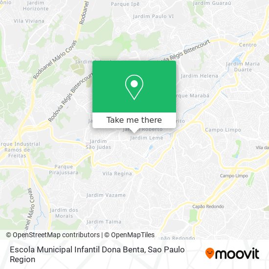 Mapa Escola Municipal Infantil  Dona Benta