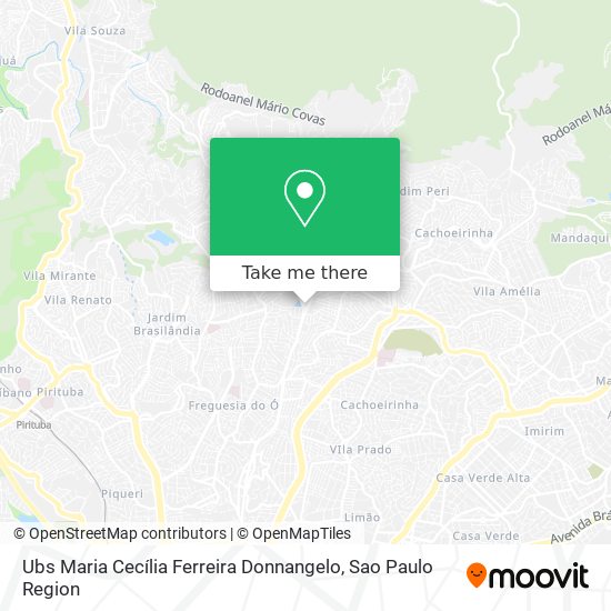 Mapa Ubs Maria Cecília Ferreira Donnangelo