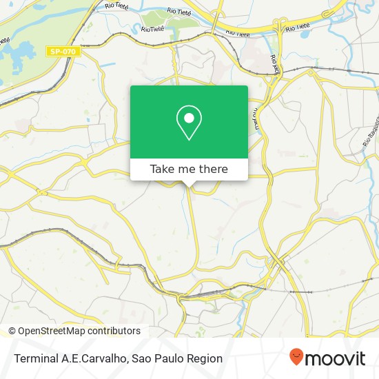 Terminal A.E.Carvalho map