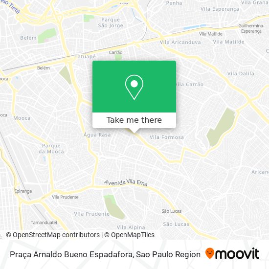 Praça Arnaldo Bueno Espadafora map