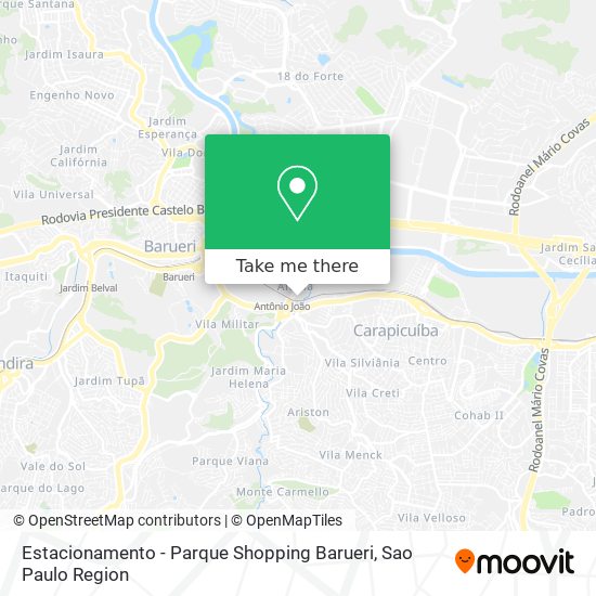 Mapa Estacionamento - Parque Shopping Barueri