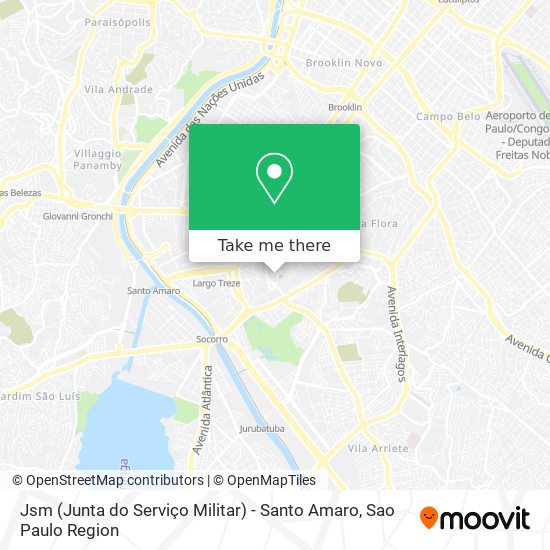 Jsm (Junta do Serviço Militar) - Santo Amaro map