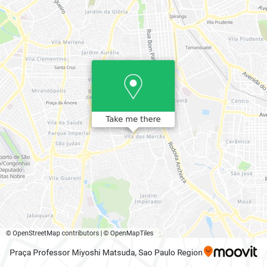 Mapa Praça Professor Miyoshi Matsuda