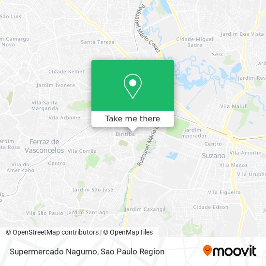 Supermercado Nagumo map